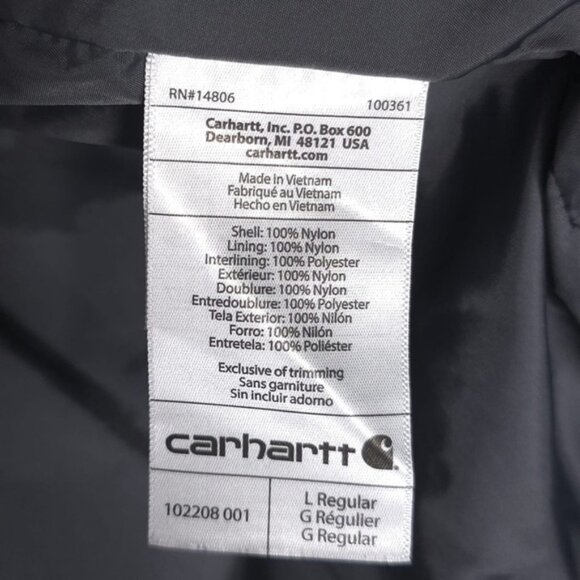 Carhartt Rain Defender Jacket LARGE Knoxville Nationals Embroidered 102208 - Picture 15 of 15
